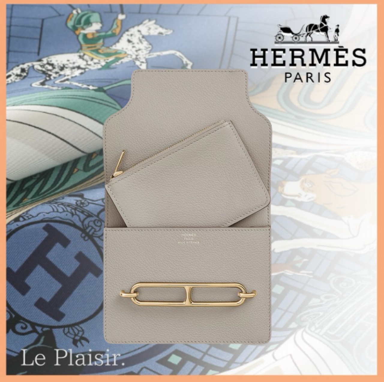 素敵♡HERMES エレガント ロウリス スリム財布