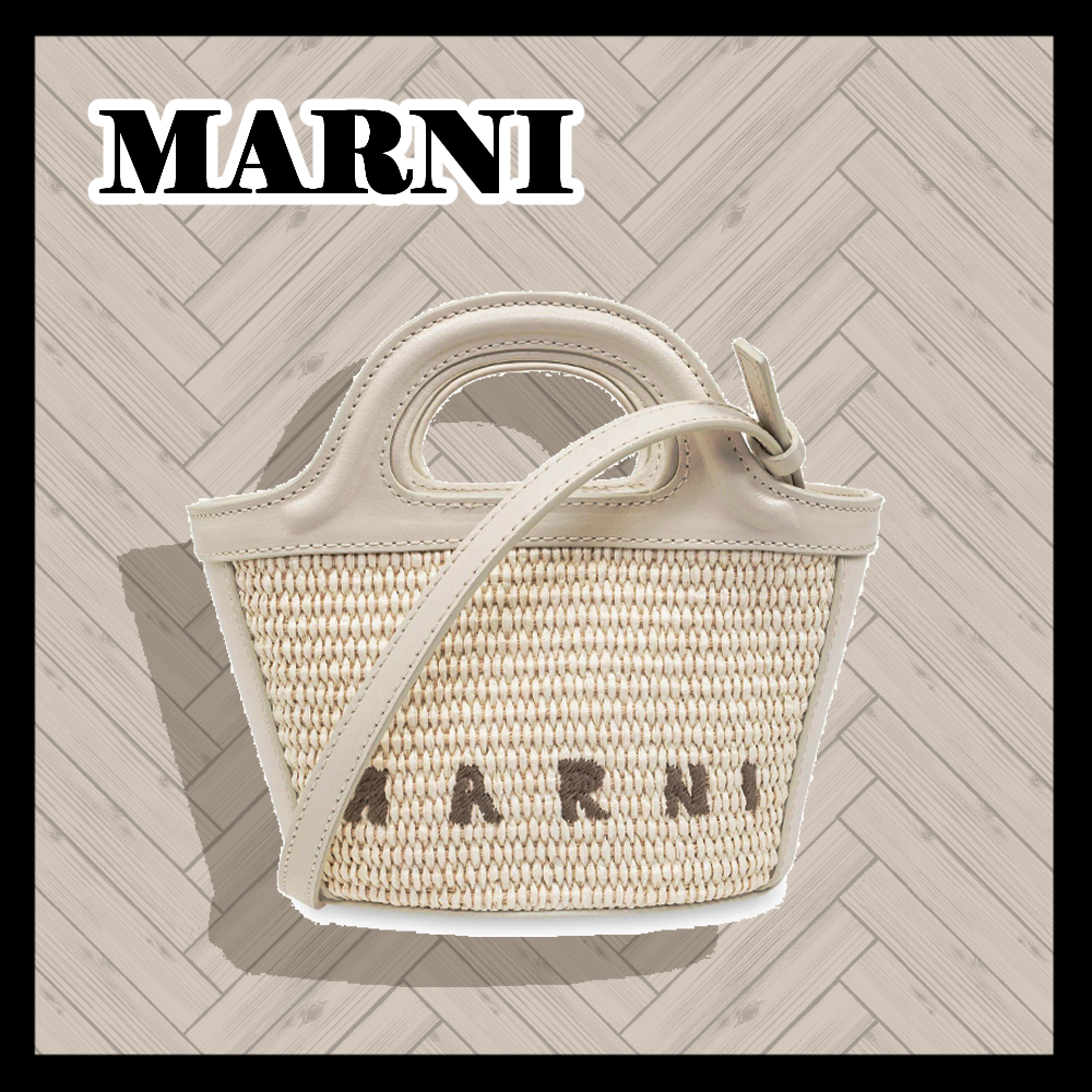 【MARNI】ロゴ入り 2WAY かごバッグ MARNI