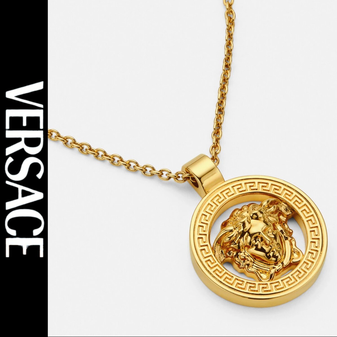 【VERSACE】メドゥーサ '95 ペンダント ネックレス グレカ