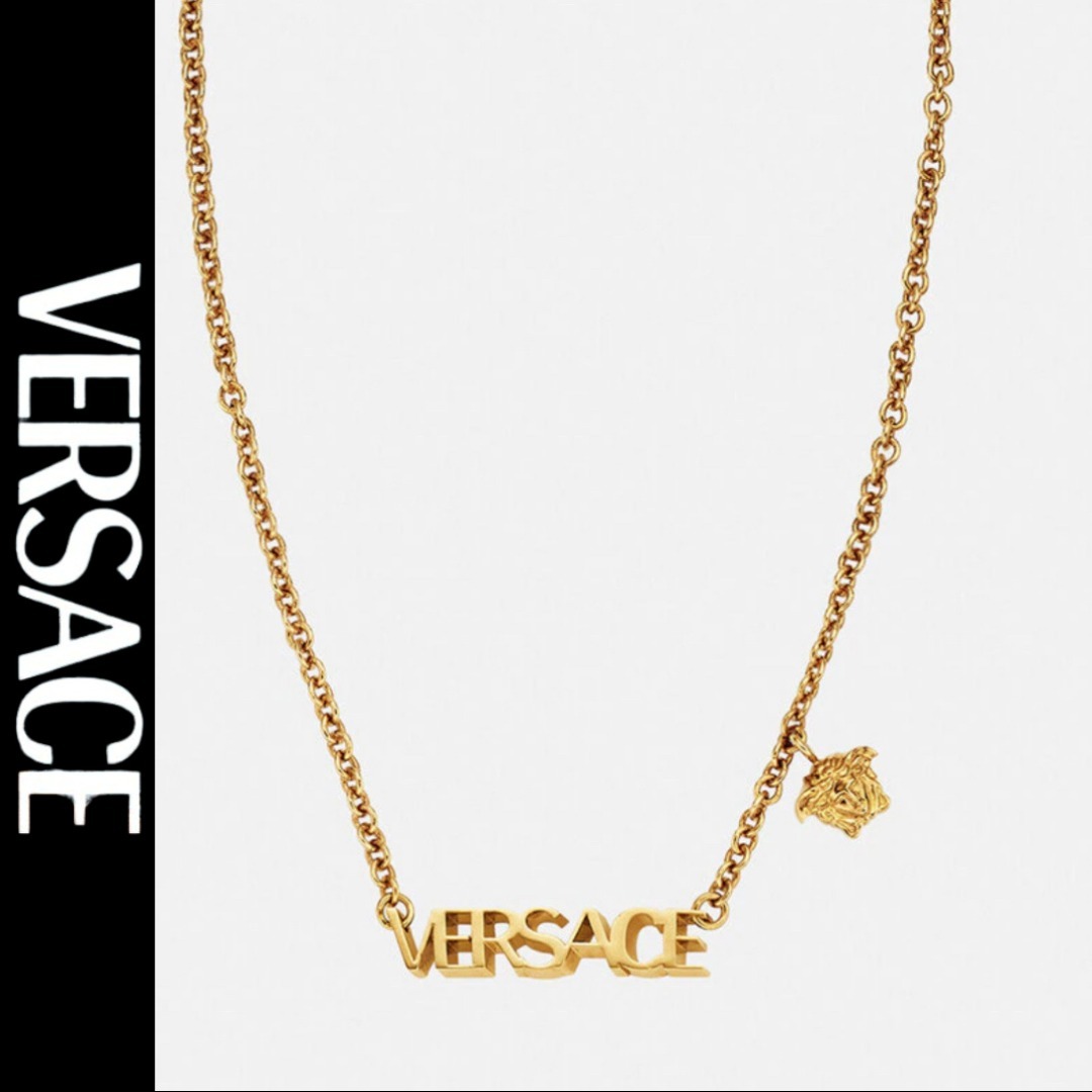 【VERSACE】ロゴ ネックレス メドゥーサ さりげなく