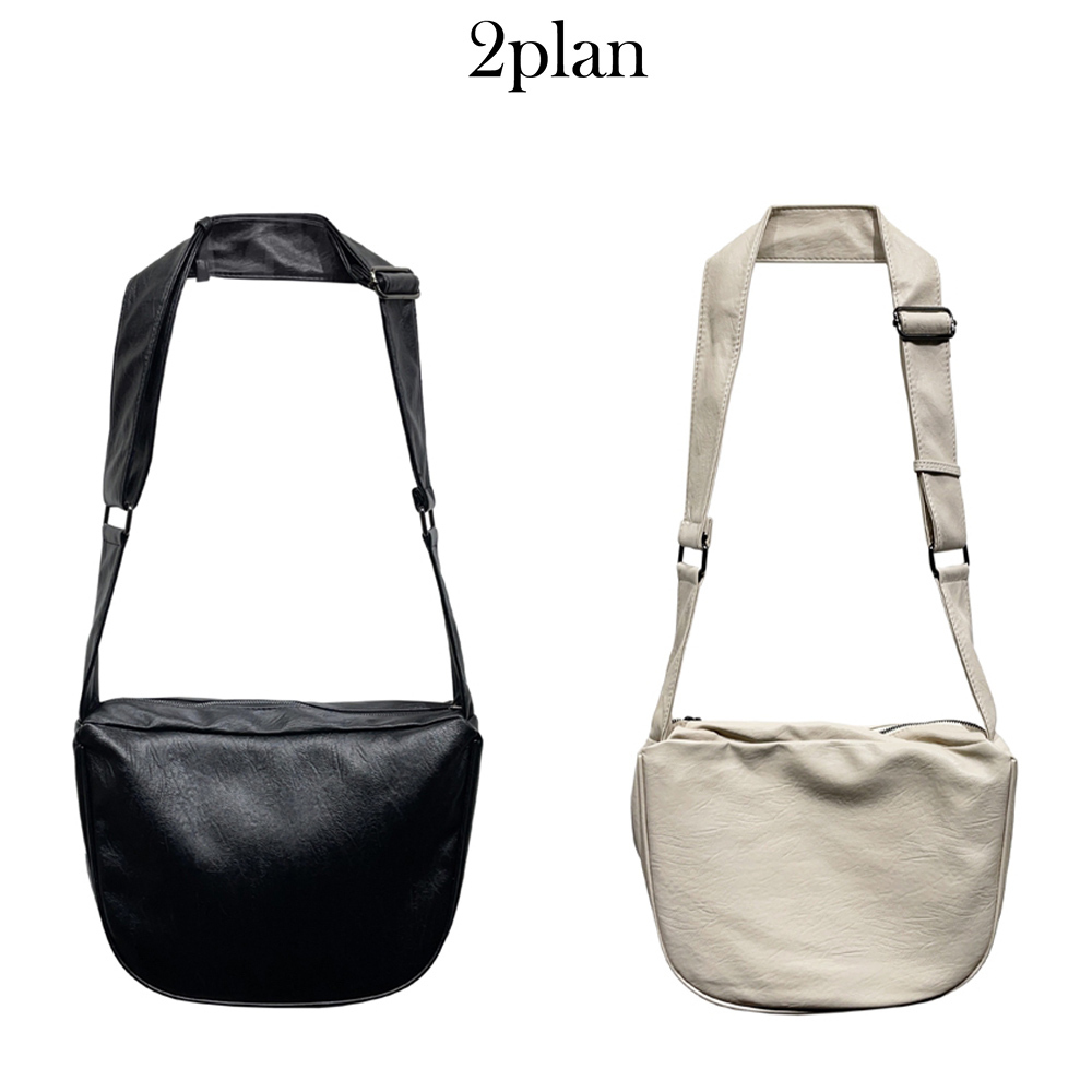 【2plan】Half moon cross bag
