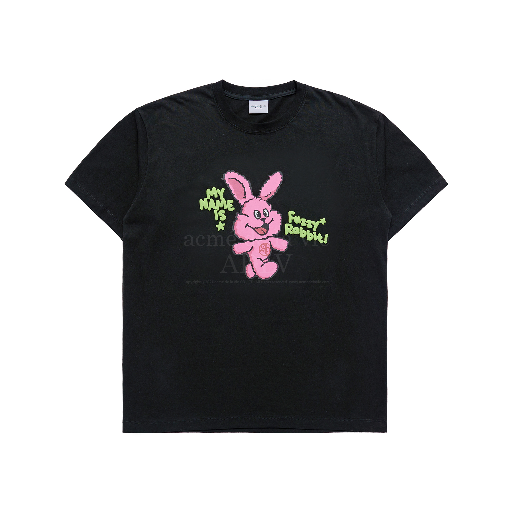 ADLV]MY NAME IS FUZZY RABBIT SHORT SLEEVE T-SHIRT/追跡付