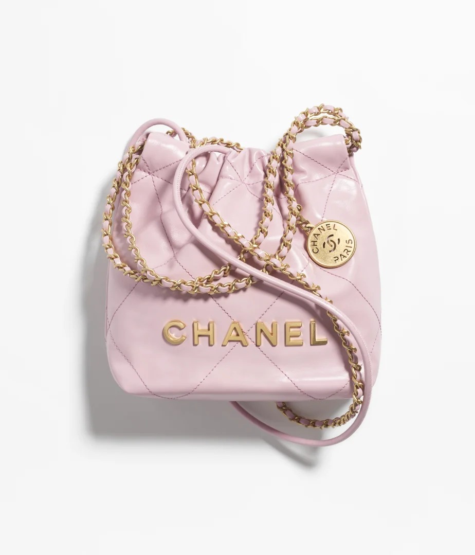 《24A》淡いカラー♪【CHANEL】シャネル 22ミニハンドバッグ