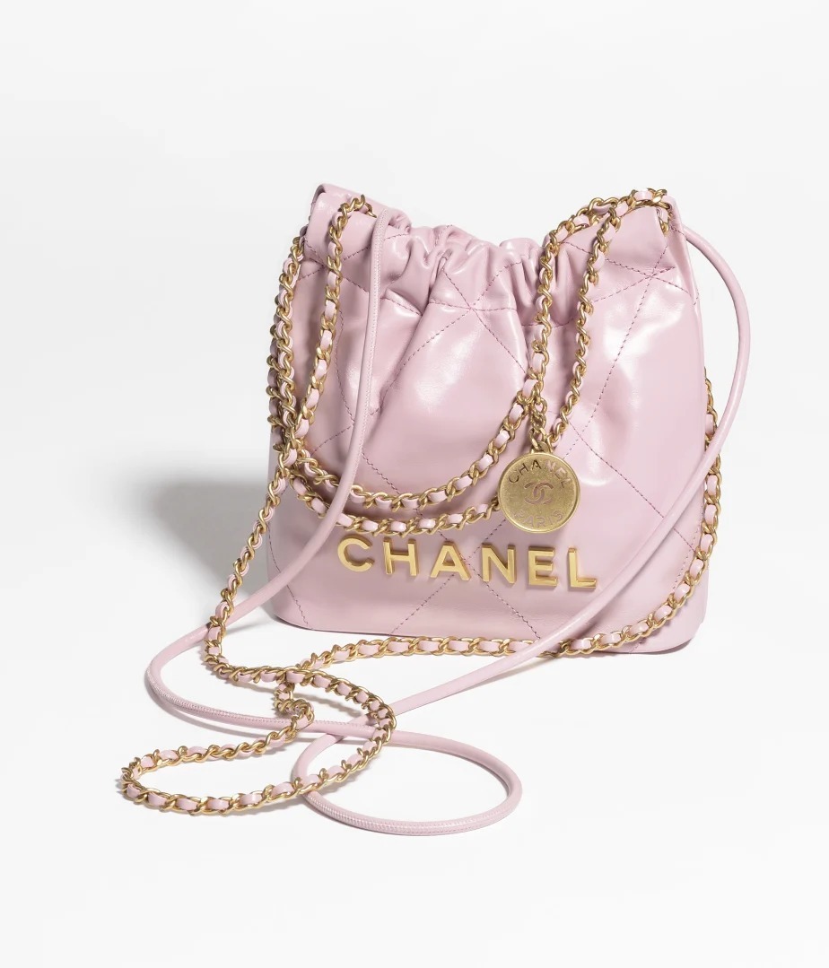 《24A》淡いカラー♪【CHANEL】シャネル 22ミニハンドバッグ