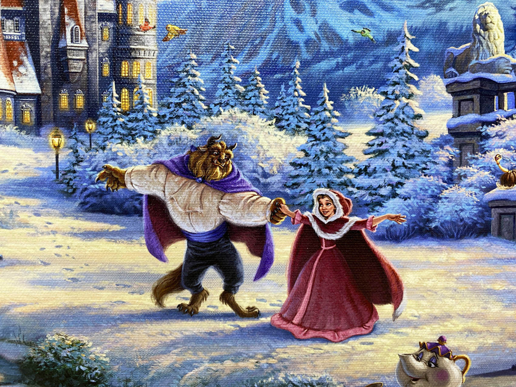 ディズニー絵画「美女と野獣/ウインター・エンチャントメント