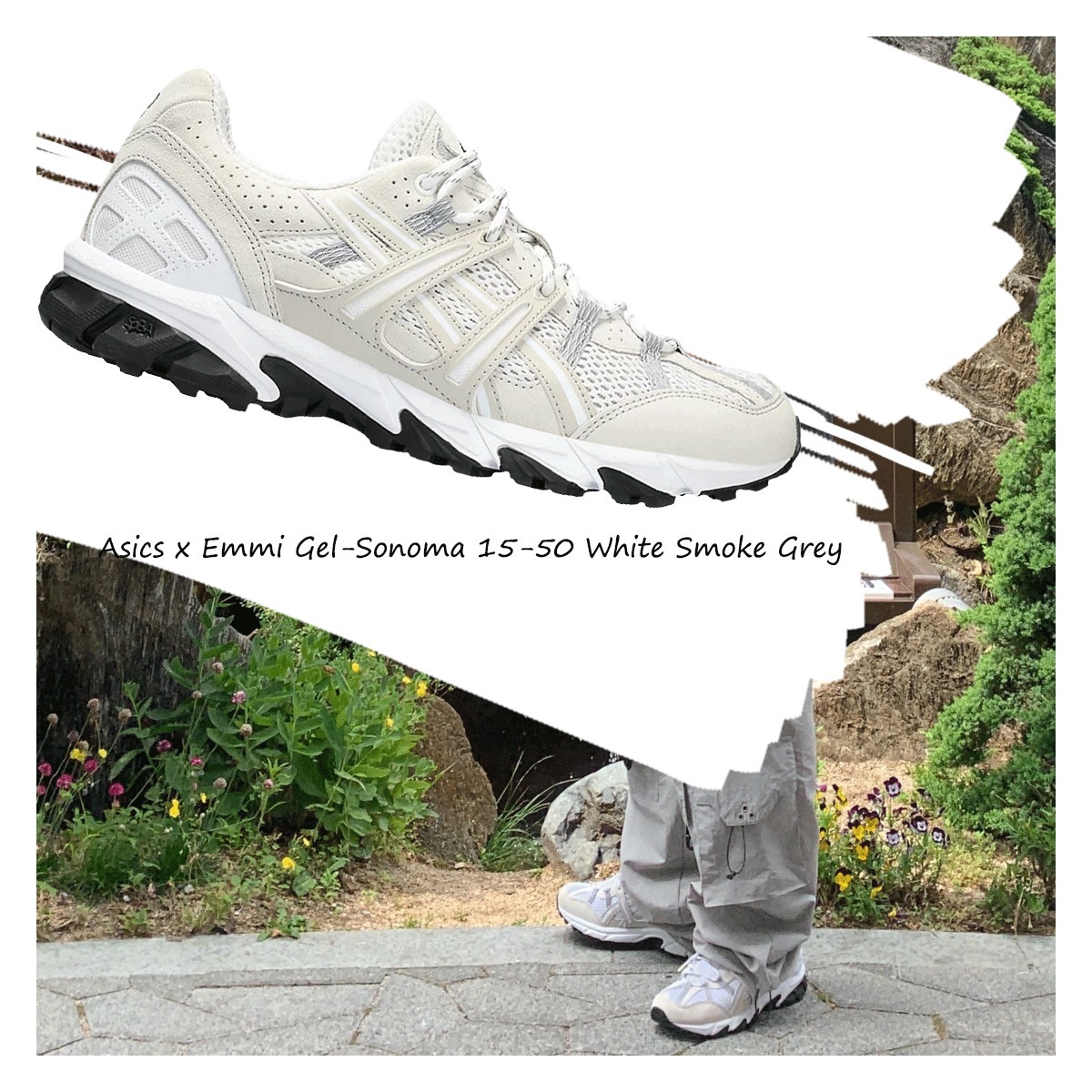 Asics x Emmi Gel-Sonoma 15-50 White Smoke Grey ★