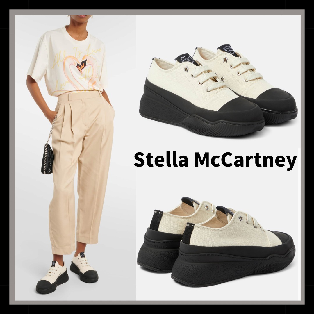 【Stella McCartney】ループキャンバススニーカー Loop canvas low-top sneakers in multicoloured - Stella Mc