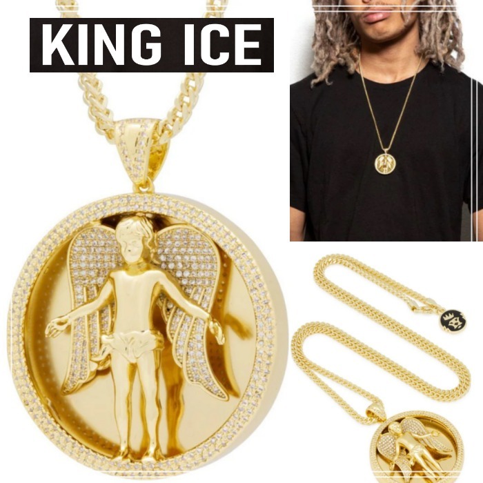 【King Ice】THE ANGEL メダリオン ネックレス