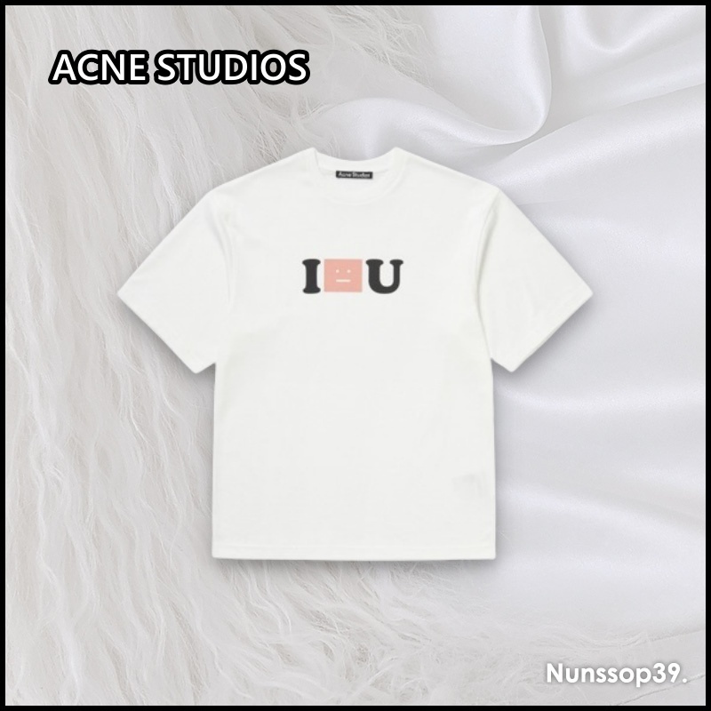 《ACNE STUDIOS》 I FACE U ロゴ Tシャツ
