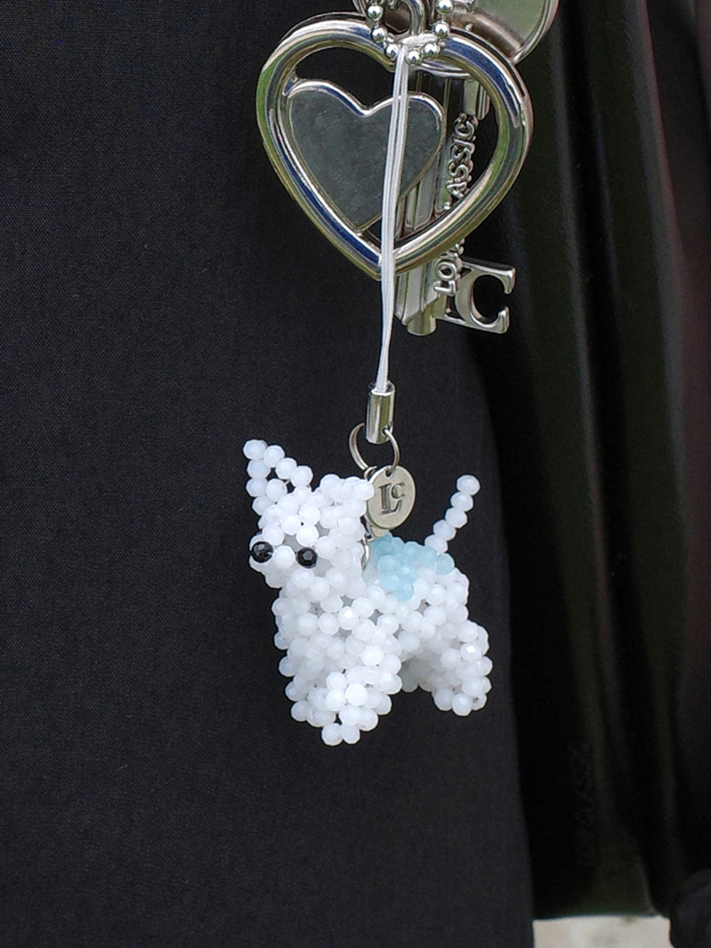 [LOW CLASSIC] / ☆ 24SS PARK BEADS KEY RING / WHITE