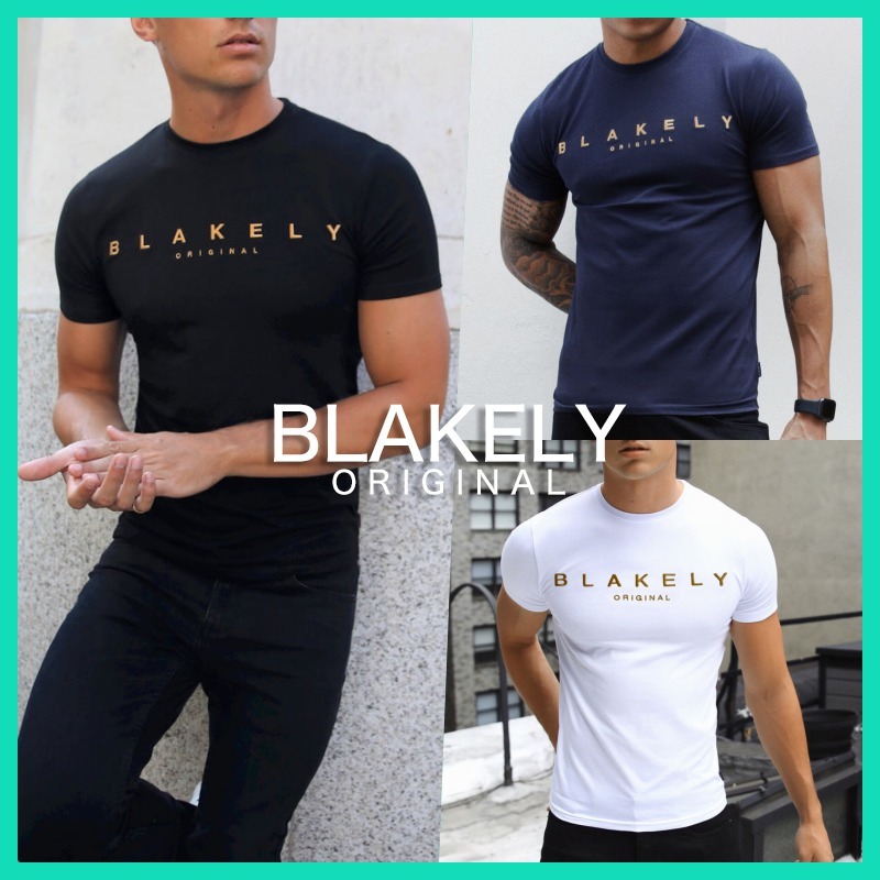 *BLAKELY*オリジナルゴールドロゴ 半袖Tシャツ 3色*送料込み*