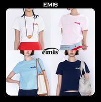 EMIS★NEW [正規品] (WOMENS) APPLIQUE T-SHIRT 4COLOR