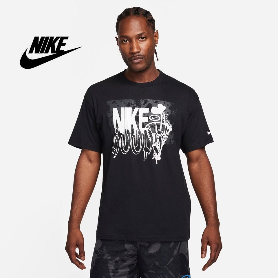送料無料/追跡有 Nike Max90 袖ロゴ メンズコットンTシャツ