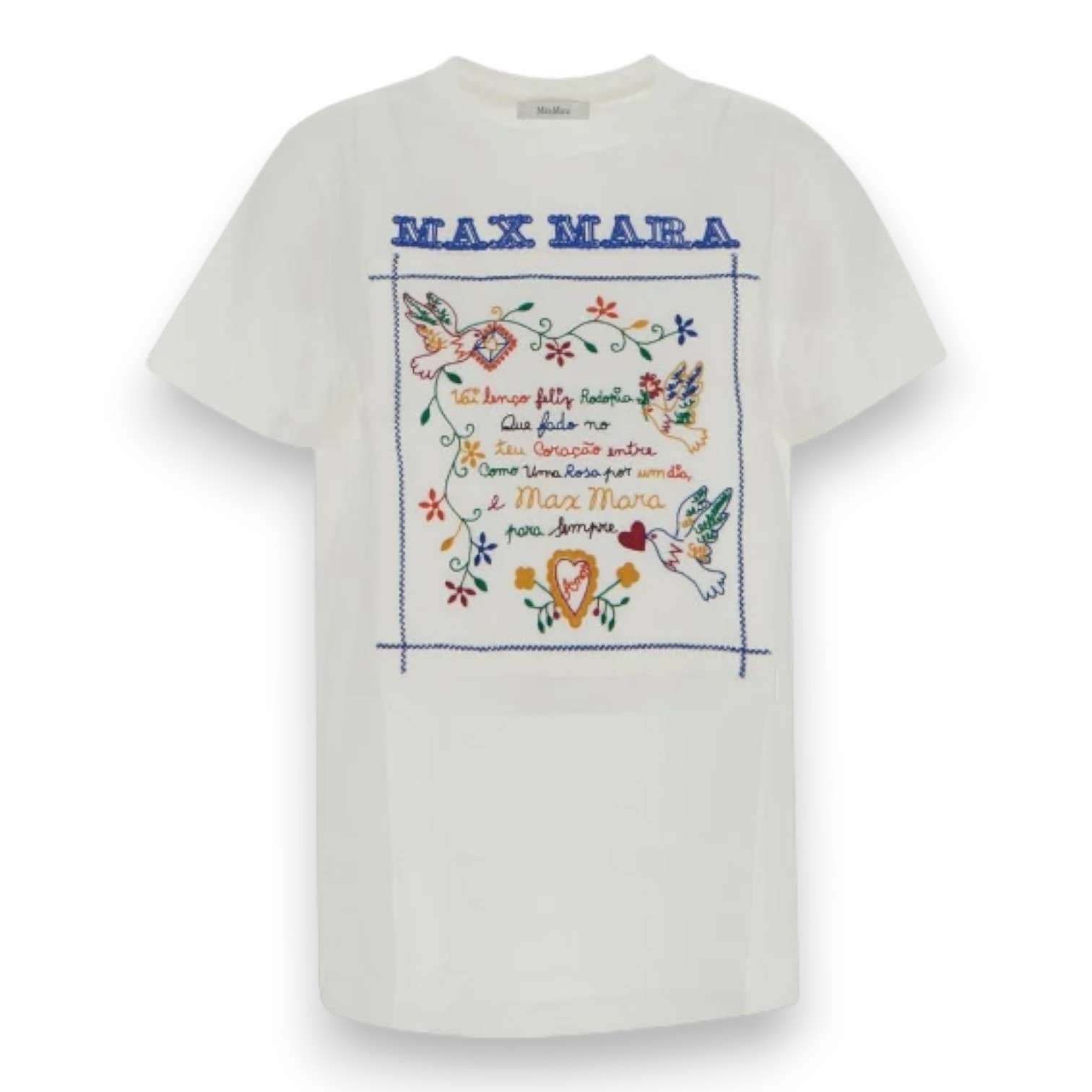 関税込【Max Mara】マックスマーラ ロゴ 半袖コットンTシャツ