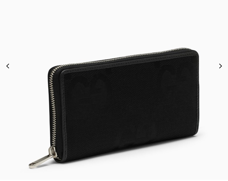 グッチ ブラック ジャンボ GG ジップアラウンドウォレット
