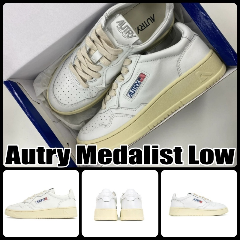 【オートリー】Autry Medalist Low Whiteメダリスト スニーカー