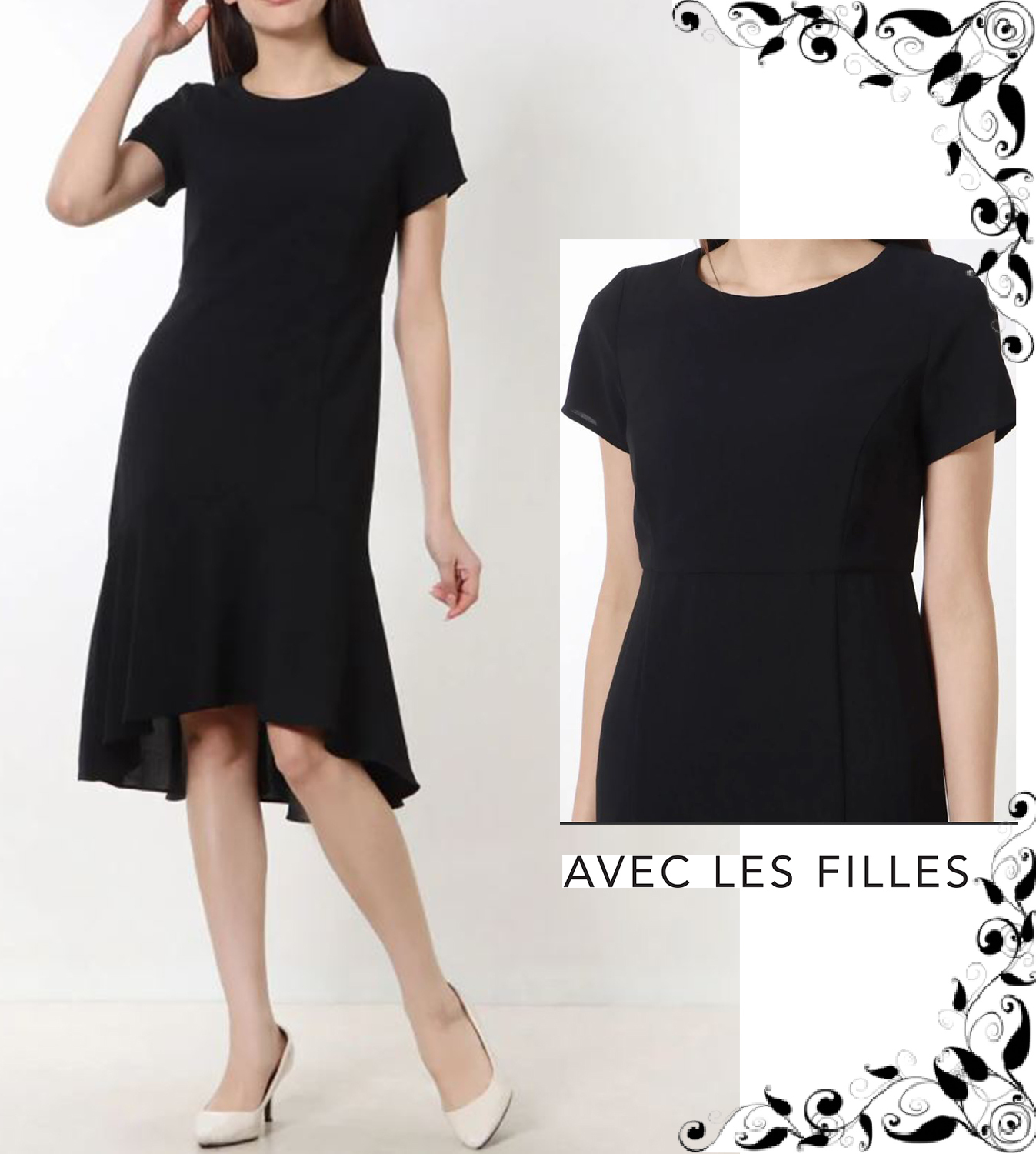 Avec Les Filles☆上品リトルブラックドレス
