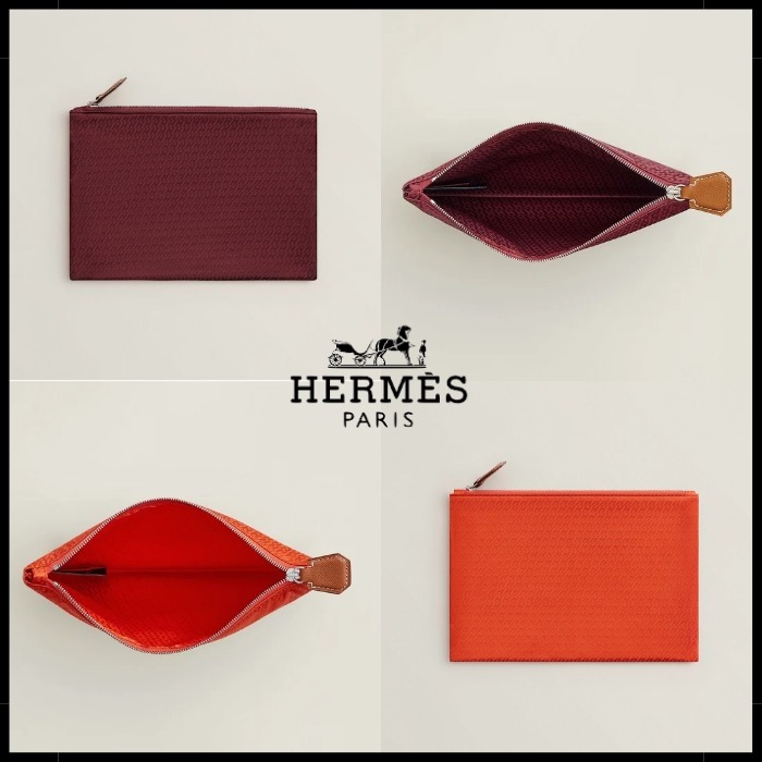 【再入荷】HERMES Trousse Silky Pocket ポーチ クラッチ バッグ