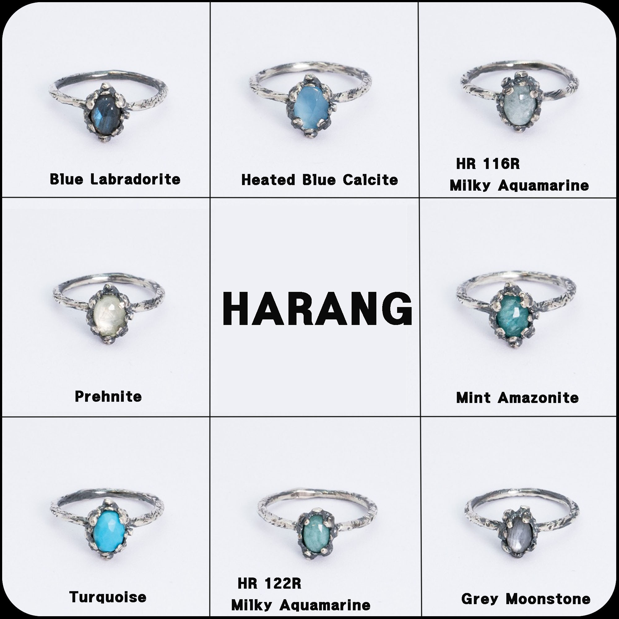 [HARANG]★BTS 着用★HR 111R_Antique Gemstone Ring