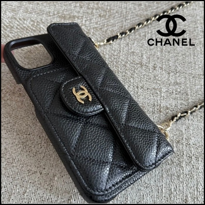 上品シンプルなデザイン♪ CHANEL iPhone 15 Pro スマホ ケース 上品なフォンケース♪】CHANEL iPhone 15 Pro Max ケース