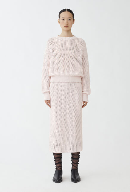 《送料無料》FABIANA FILIPPI NET STITCH COTTON PENCIL SKIRT