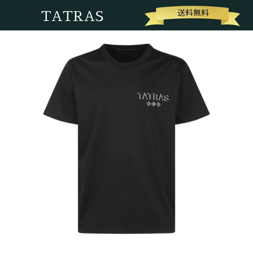 VIP価格【送料込】TATRAS LOGADO ブラックロゴ メンズ Tシャツ