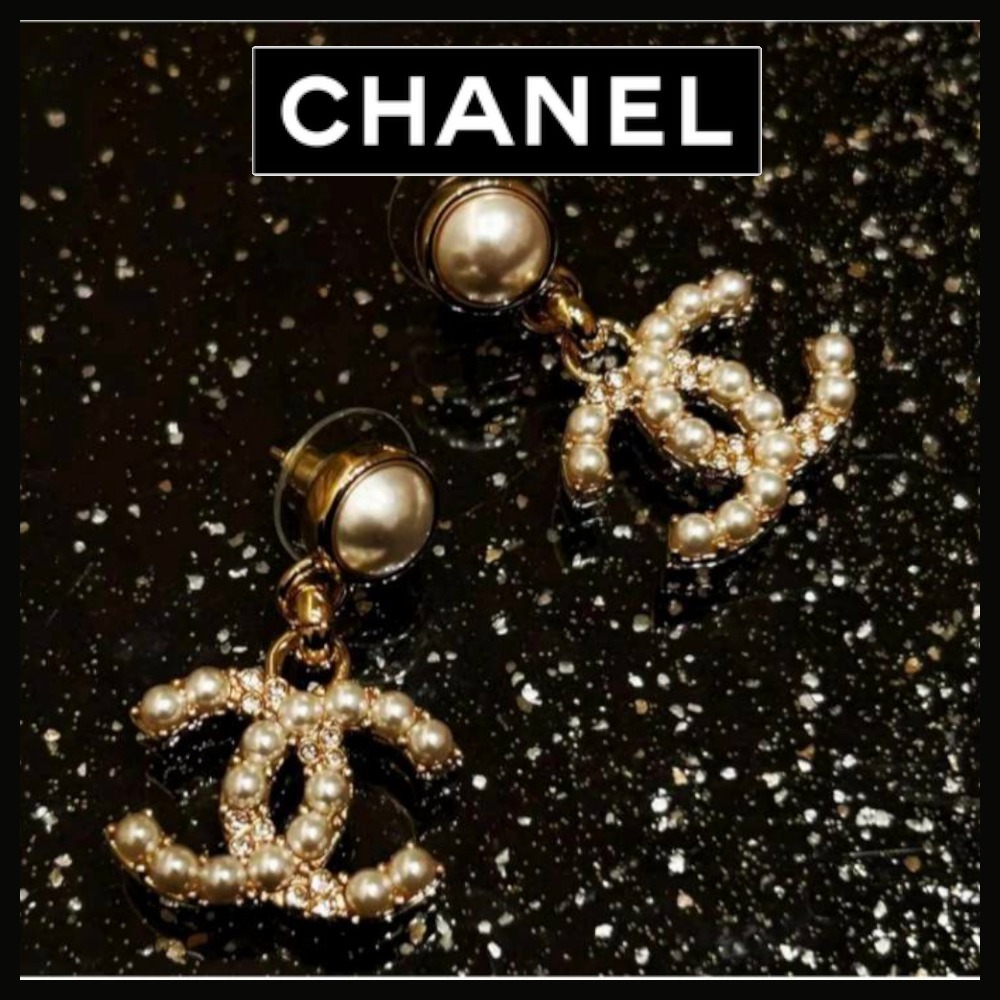 【輝くパール♡】CHANEL ピアス