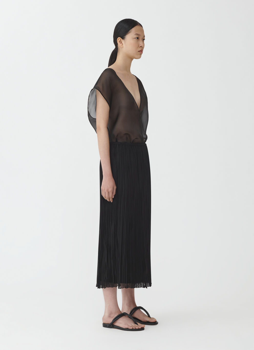 《送料無料》 FABIANA FILIPPI PLEATED GEORGETTE SKIRT