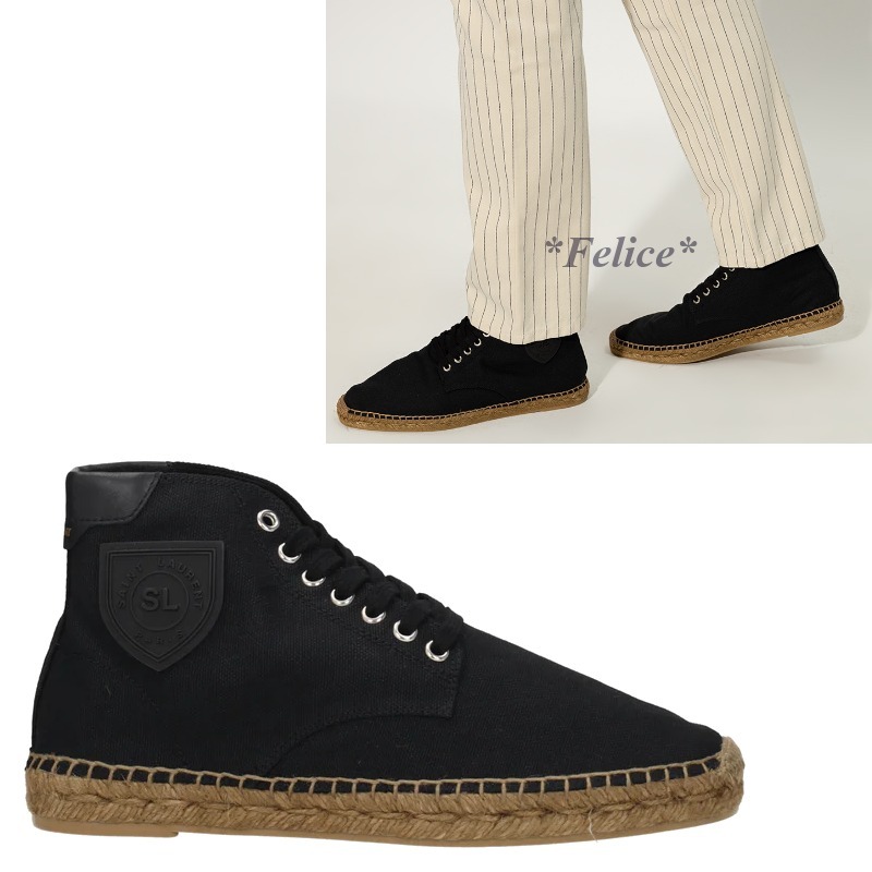 ＊Saint Laurent＊ Damon High Top Espadrilles