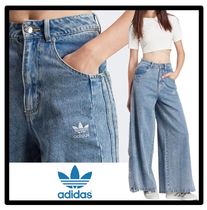 adidas Short Street Style Logo Jeans