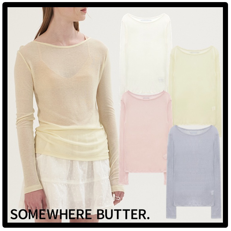 ☆送料・関税込☆SOMEWHERE BUTTER★See-through long top★
