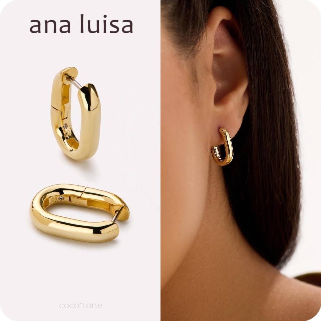 ana luisa◆ロックスボールドフープピアスS＊ROX SMALL BOLD