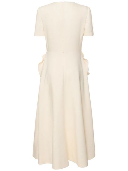 定価74万VALENTINO ヴァレンティノクレープ フレアワンピース