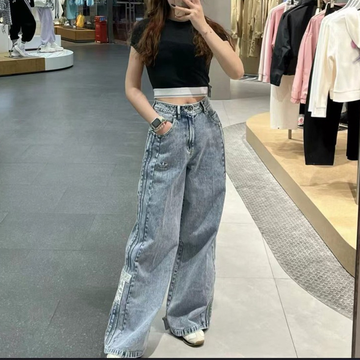 【アディダス】★ Adidas Adibreak Denim Pants★大人気★IT9760 大人気 ☆adidas☆ DENIM ADIBREAK ジーンズ ワイドパンツ