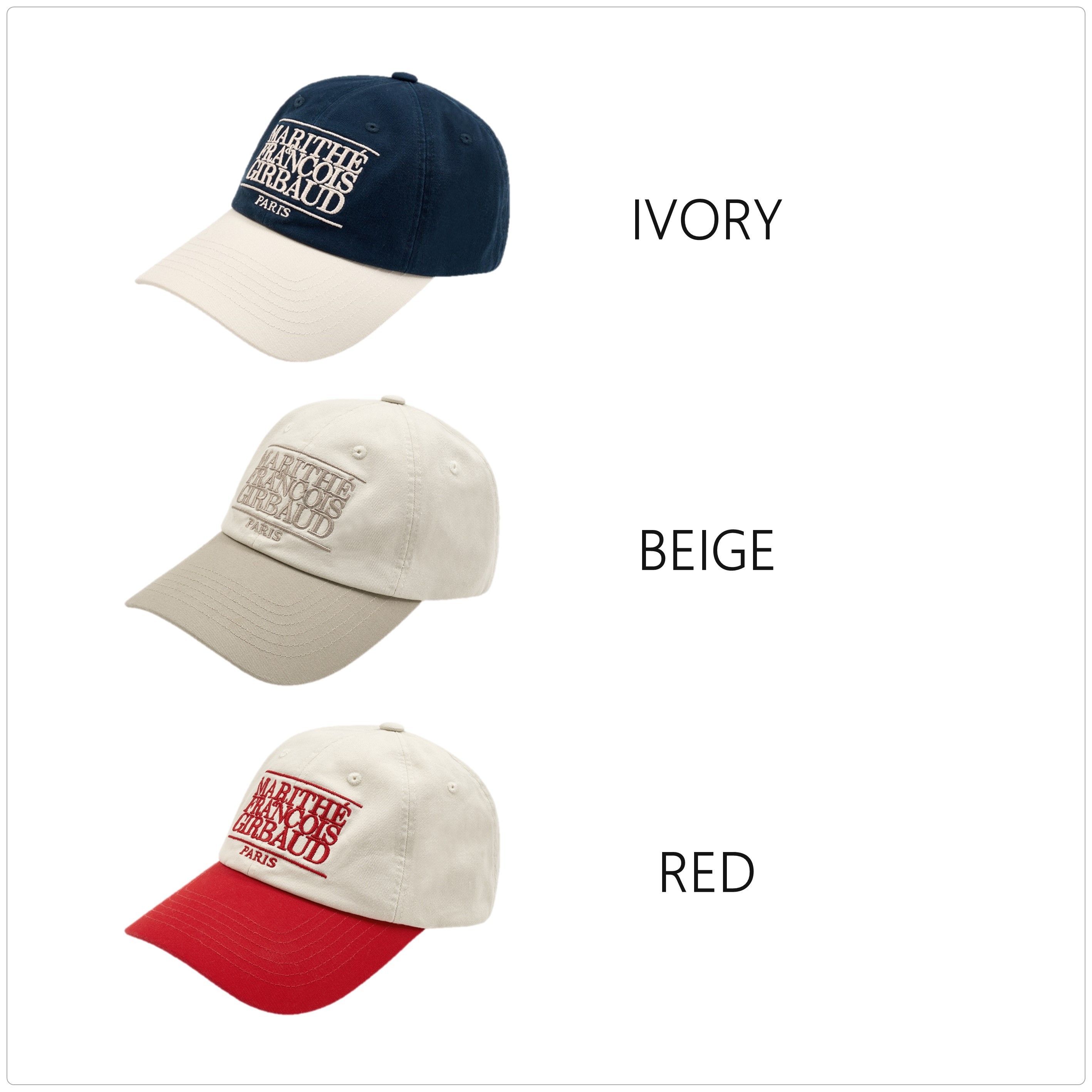 MARITHE ♥ CLASSIC LOGO 6PANEL COLOR BLOCK CAP /追跡付 MARITHE]CLASSIC LOGO 6PANEL COLOR BLOCK キャップ☆24SS