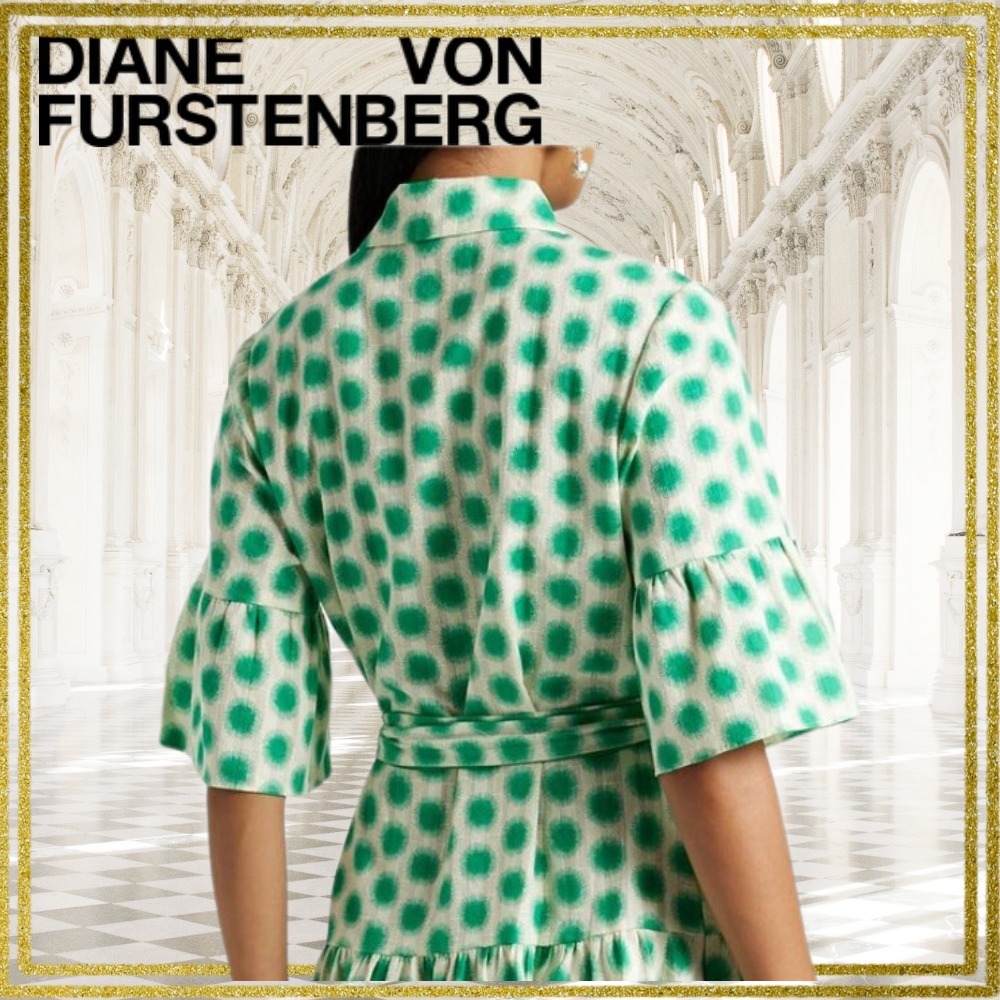 ★関税込★【DIANE von FURSTENBERG】コットンシャツワンピース 関税込】DVF☆大人気 コットン100% ミニシャツワンピース (DIANE