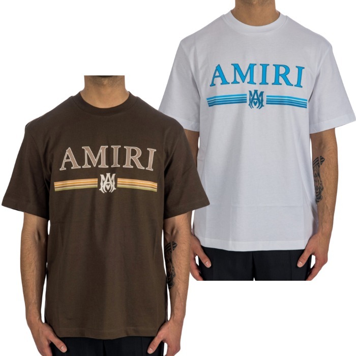 【AMIRI】メンズ MA バー ロゴ Tシャツ コットン イタリア製