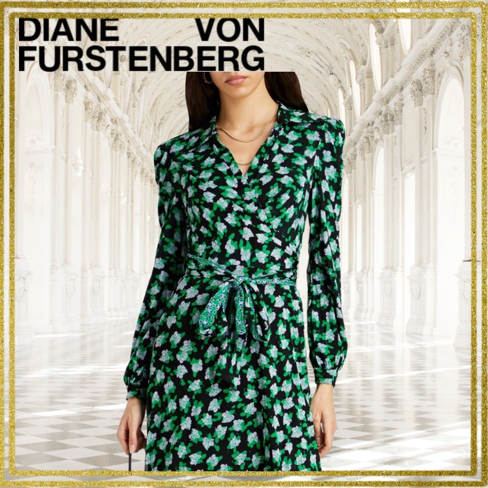 DIANE VON FURSTENBERG リバーシブル ミディラップドレス Diane von Furstenberg ダイアンフォンファステンバーグ Phoenix