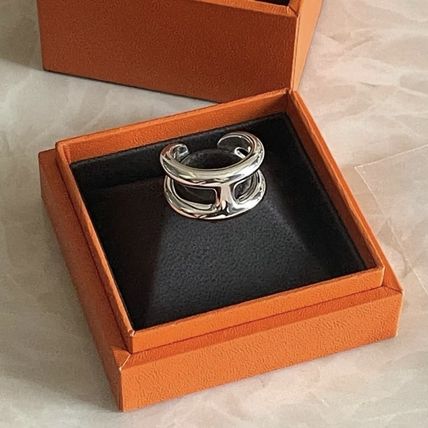 【関税無し】HERMES エルメス Osmose オスモズ PM 59 リング ◇HERMES エルメス◇Osmose オスモズ PM リング / シルバー