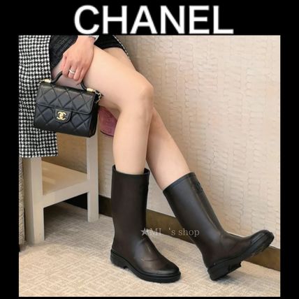 CHANEL シャネル ロングブーツ G39620 X56326 レディース ラバー