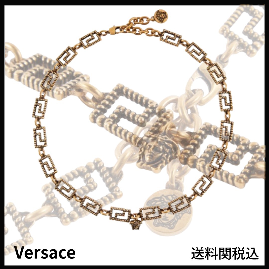 送料関税込み★VERSACE★グレカ・ネックレス