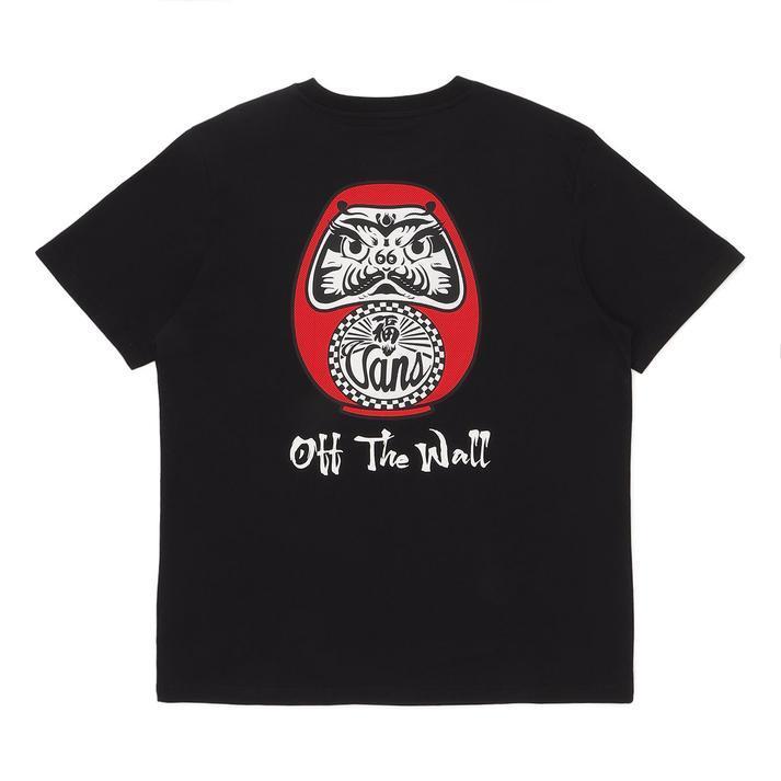 国内配送 VANS MENS DARUMA TEE BLACK