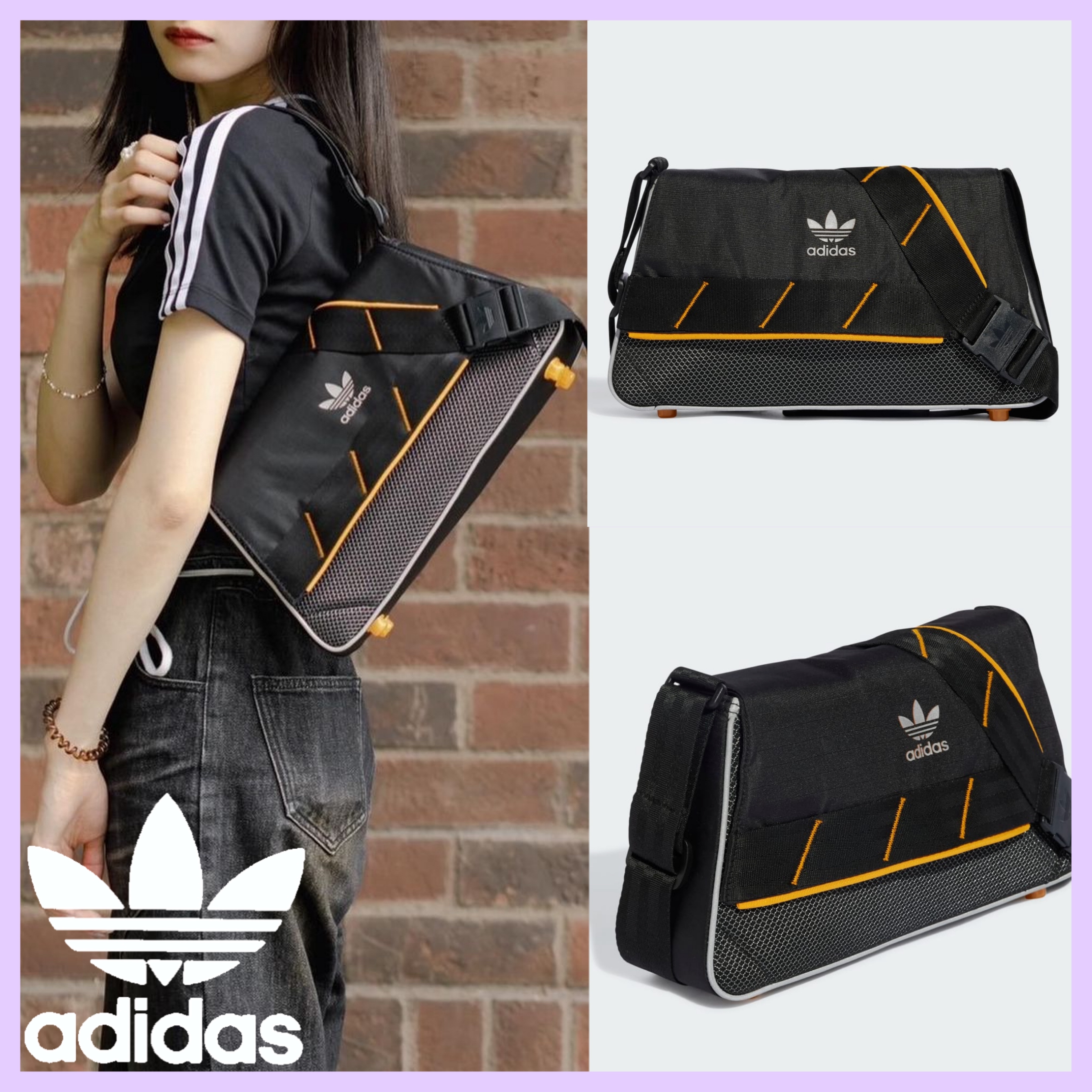 送関込★adidas Originals★スポーティ ミニエアライナーバッグ