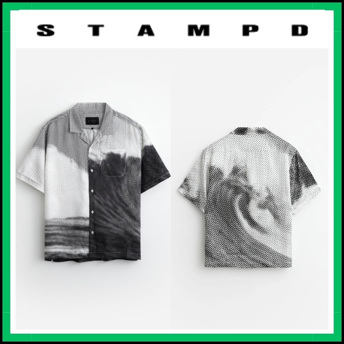 【STAMPD】BLACK WAVE CAMP COLLAR