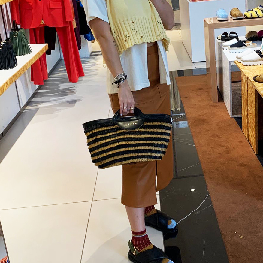 【MARNI】マルニ TROPICALIA フリンジトートバッグ