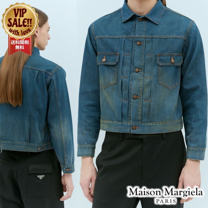 【MAISON MARGIELA】 デニムジャケット ブルー メゾンマルジェラ