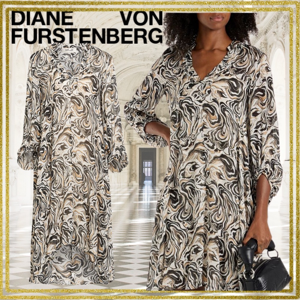 【関税込】DVF★SALE 大人気 シフォンワンピース