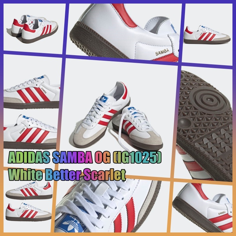 ★アディダス★SAMBA OG(サンバ)★IG1025★White Better Scarlet