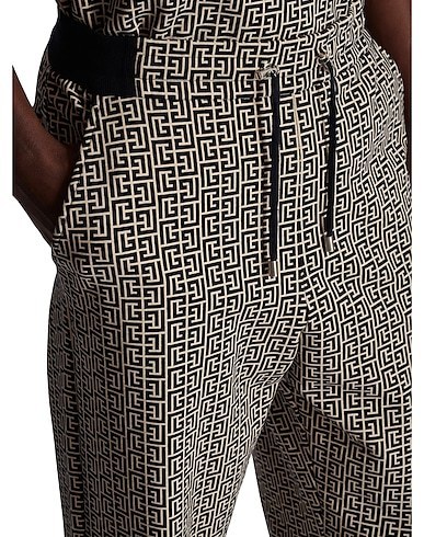 希少【BALMAIN】モノグラム ジャカード ジーンズ モノグラムジャカード デニムジーンズ - Men | BALMAIN