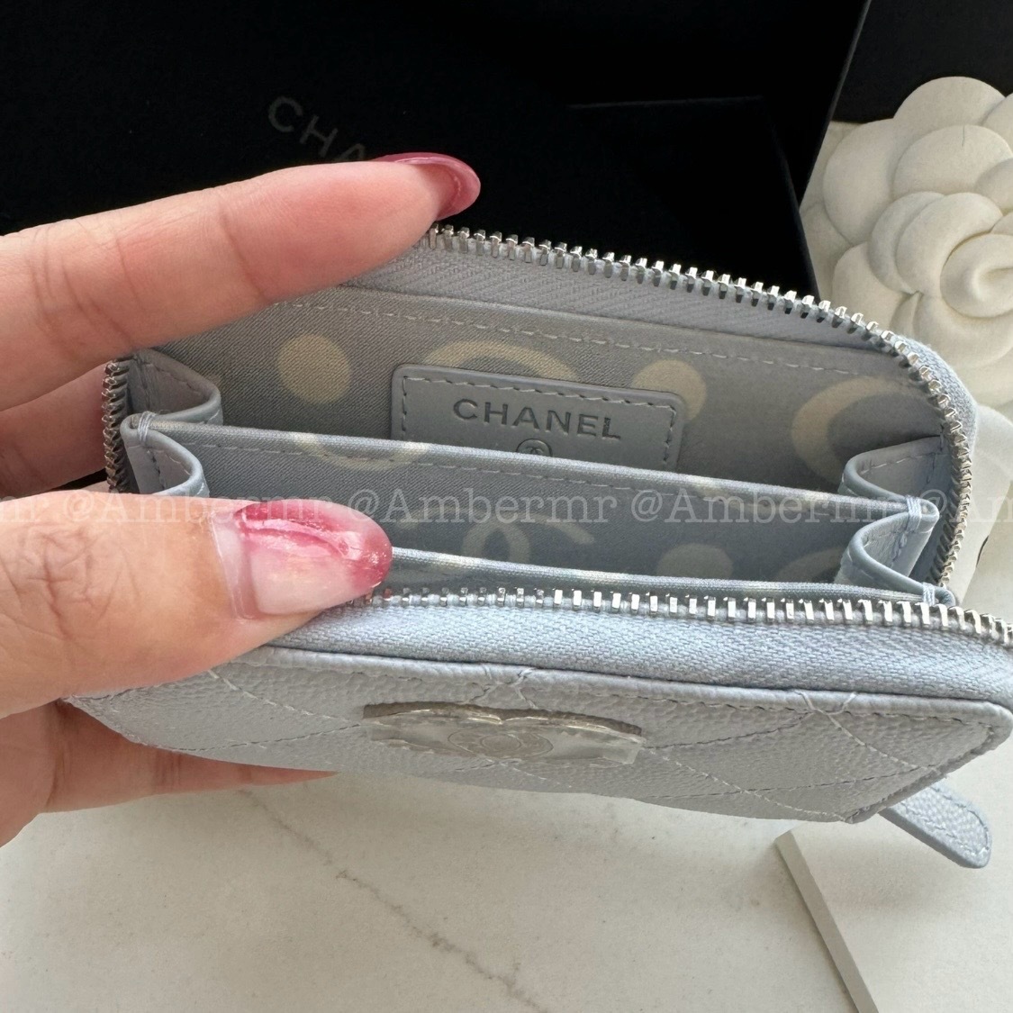 24P♪CHANEL CC_ジップ付コインパース パールロゴ カードも♪ 24P♪CHANEL CC_ジップコインパース カードケースにも♪ (CHANEL